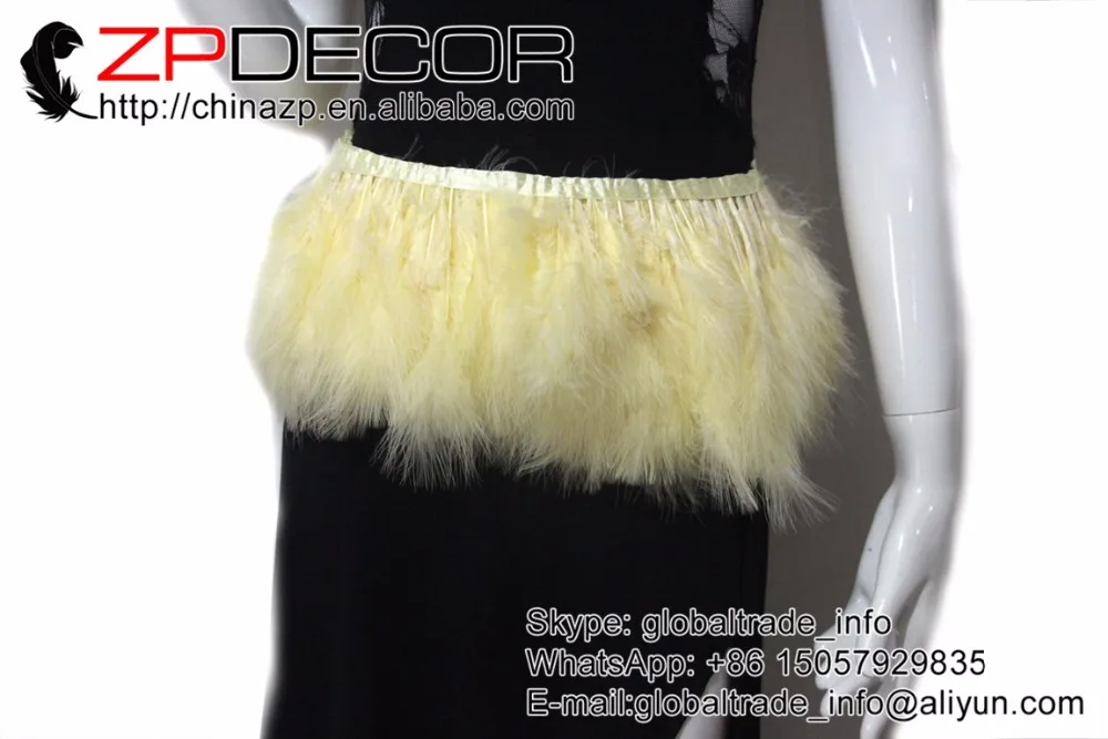 Retail and Wholesale from ZPDECOR 2yards/lot 4-6inch(10-15cm) Light yellow Dyed Marabou Turkey Fluff Feather Fringe Trim
Retail and Wholesale from ZPDECOR 2yards/lot 4-6inch(10-15cm) Light yellow Dyed Marabou Turkey Fluff Feather Fringe Trim
