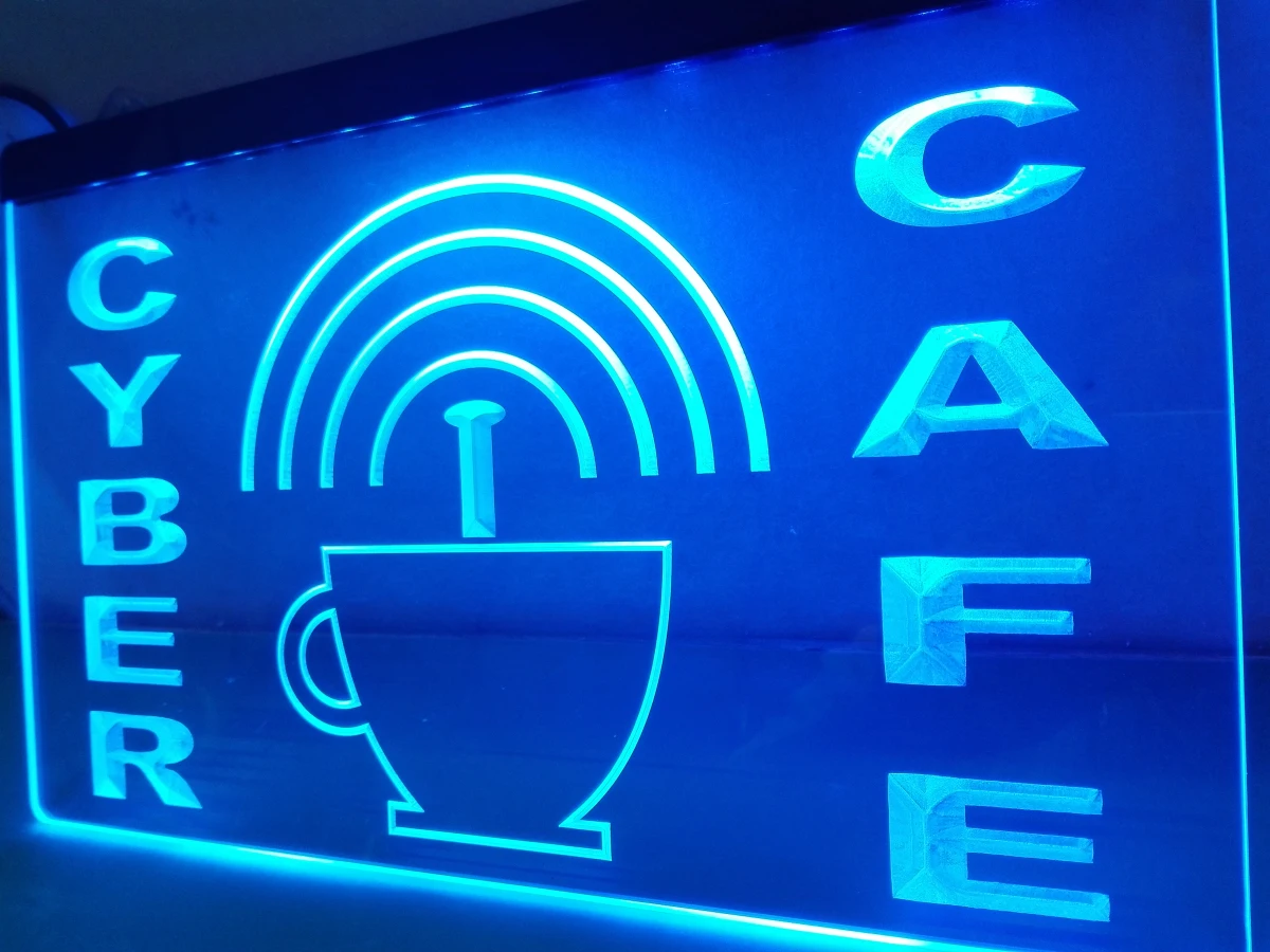 LB332- Cyber Cafe Internet access Wi-Fi LED Neon Light Sign home decor crafts
LB332- Cyber Cafe Internet access Wi-Fi LED Neon Light Sign home decor crafts
