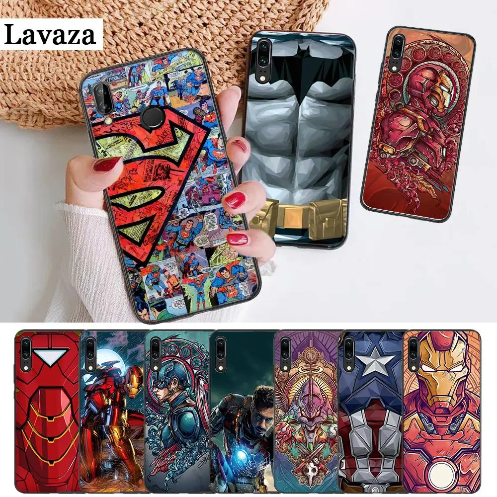 Силиконовый чехол с капитаном Америка Железным человеком для Huawei P8 Lite 2015 2017 P9 2016