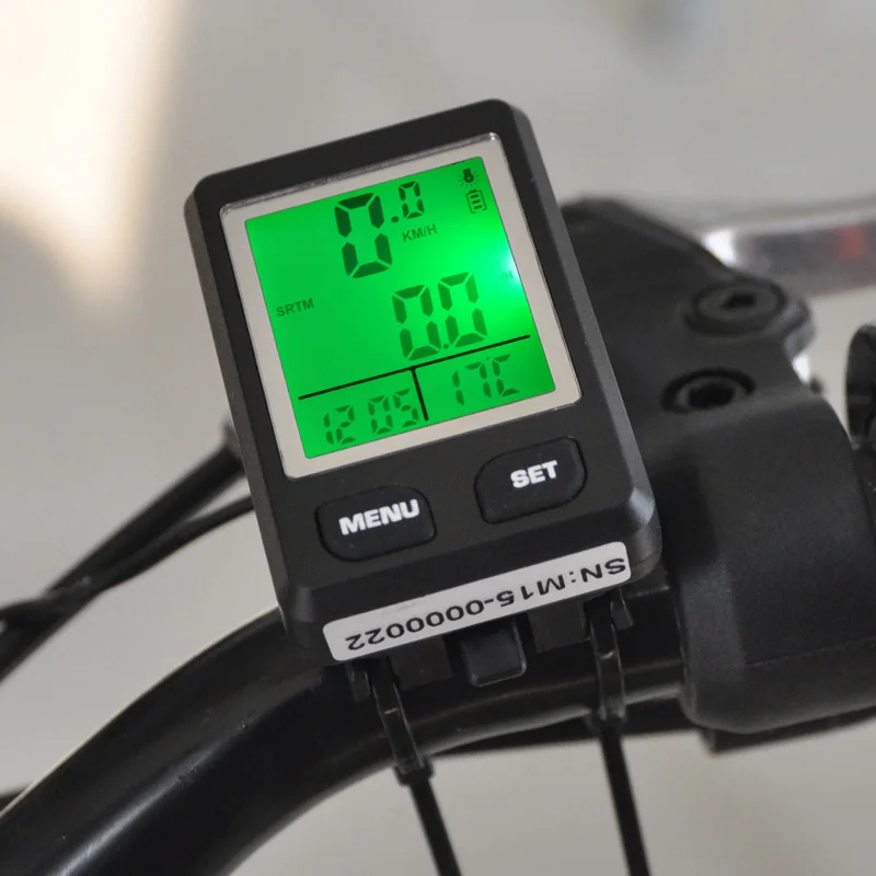 New product Waterproof & Wired Bike Velometer Green Backlight Cycle calorie Bicycle Odometer Speedometer
New product Waterproof & Wired Bike Velometer Green Backlight Cycle calorie Bicycle Odometer Speedometer