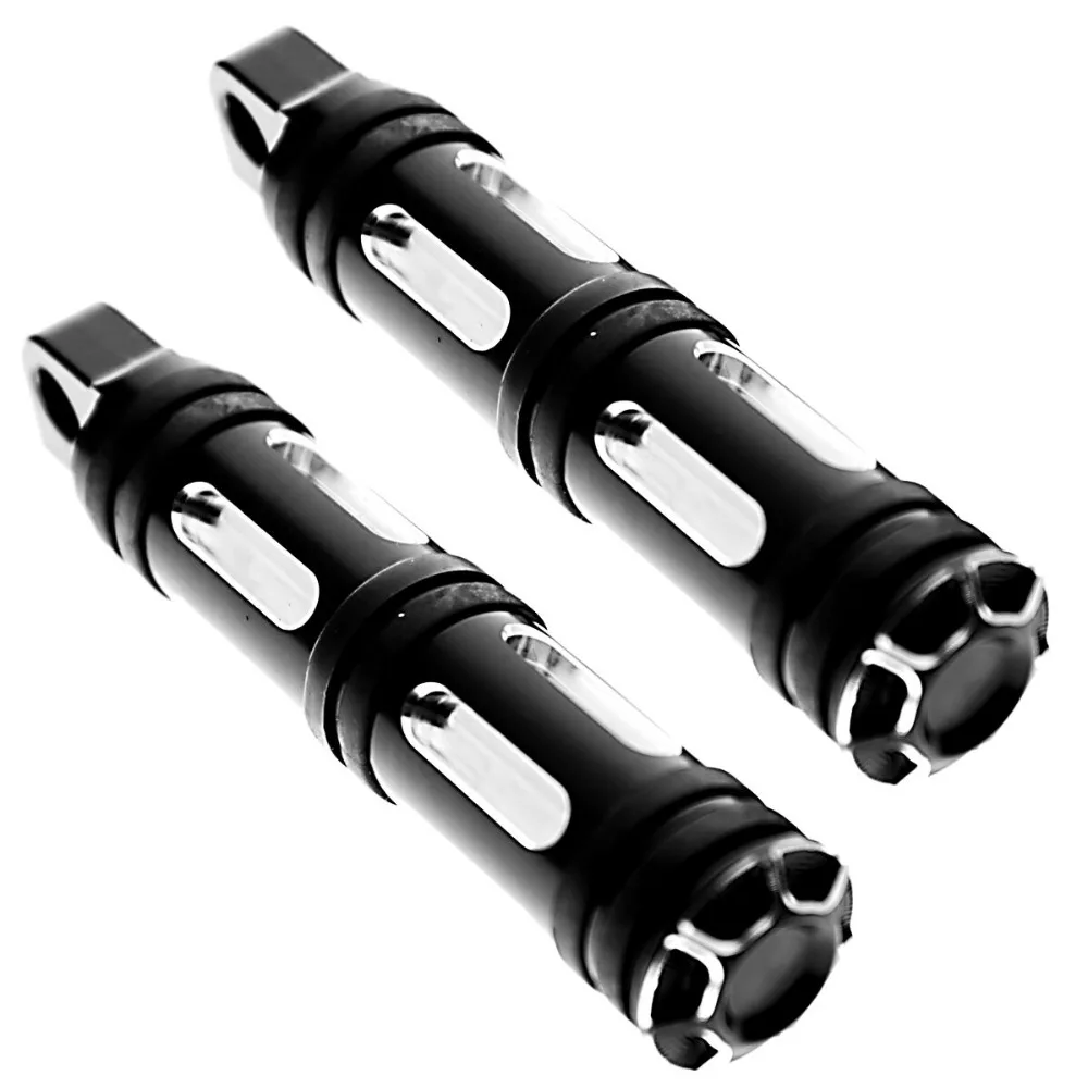 Black Edge Cut Foot Pegs For Harley Touring Street Glide Dyna Softail Sportster XL Iron 883 1200 Models
Black Edge Cut Foot Pegs For Harley Touring Street Glide Dyna Softail Sportster XL Iron 883 1200 Models