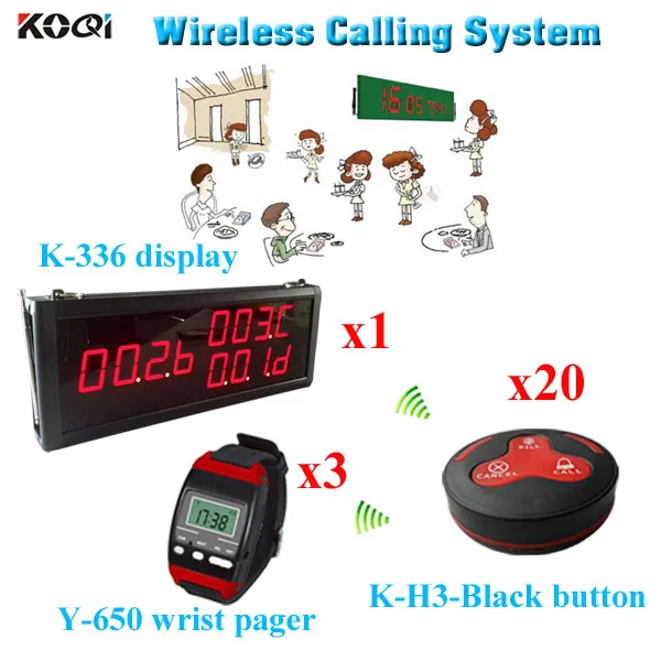 wireless customer numbering system For Restaurant with factory price1 led display + 3 wrist watch + 20 call button
wireless customer numbering system For Restaurant with factory price1 led display + 3 wrist watch + 20 call button