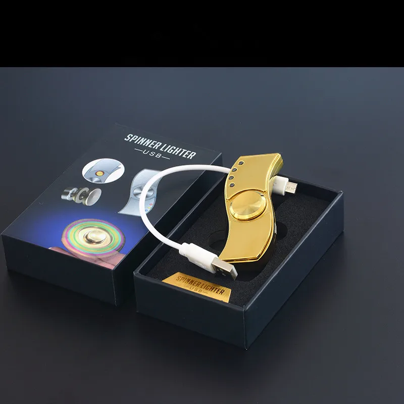 2017 New USB Hand Spinner Lighter Rechargeable Electronic Lighter Cigarette Turbo Lighter Cigar Plasma Pulse Lighter Finger gyro
2017 New USB Hand Spinner Lighter Rechargeable Electronic Lighter Cigarette Turbo Lighter Cigar Plasma Pulse Lighter Finger gyro