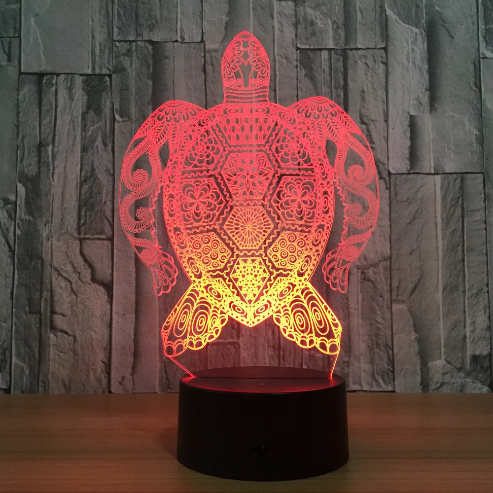 Sea Turtles 3D LED Lamp Touch Light Colorful Animal Lamp Birthday Party Decoration Figurines Table Lamp For Kid's Toys Self Gift
Sea Turtles 3D LED Lamp Touch Light Colorful Animal Lamp Birthday Party Decoration Figurines Table Lamp For Kid's Toys Self Gift