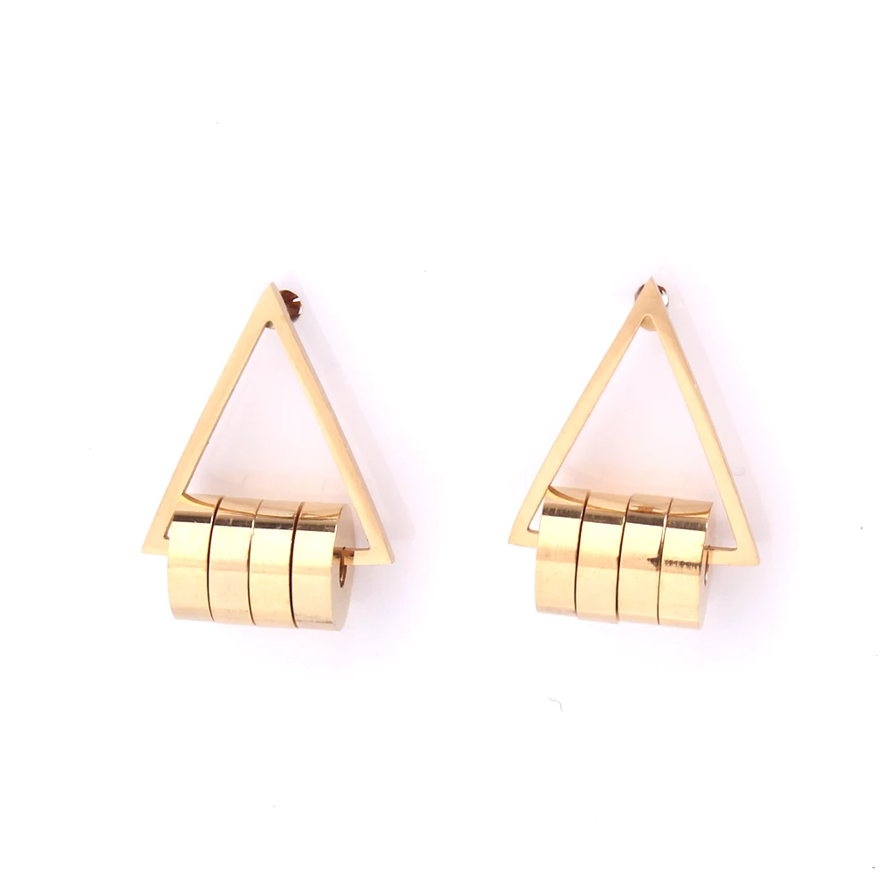 OL Golden silver colory Triangle four circle Stud Earrings 316L Stainless Steel for women wholesale
OL Golden silver colory Triangle four circle Stud Earrings 316L Stainless Steel for women wholesale