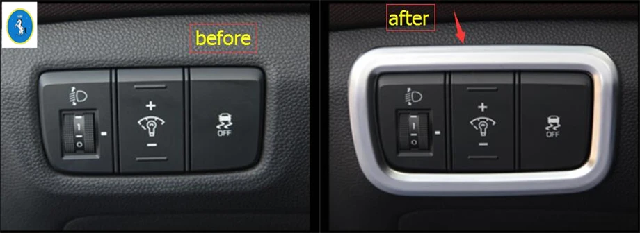 Yimaautotrims Auto Accessory Head Lights Lamp Switch Button Frame Cover Trim 1 Piece For Hyundai Creta IX25 2015 2016 2017
Yimaautotrims Auto Accessory Head Lights Lamp Switch Button Frame Cover Trim 1 Piece For Hyundai Creta IX25 2015 2016 2017