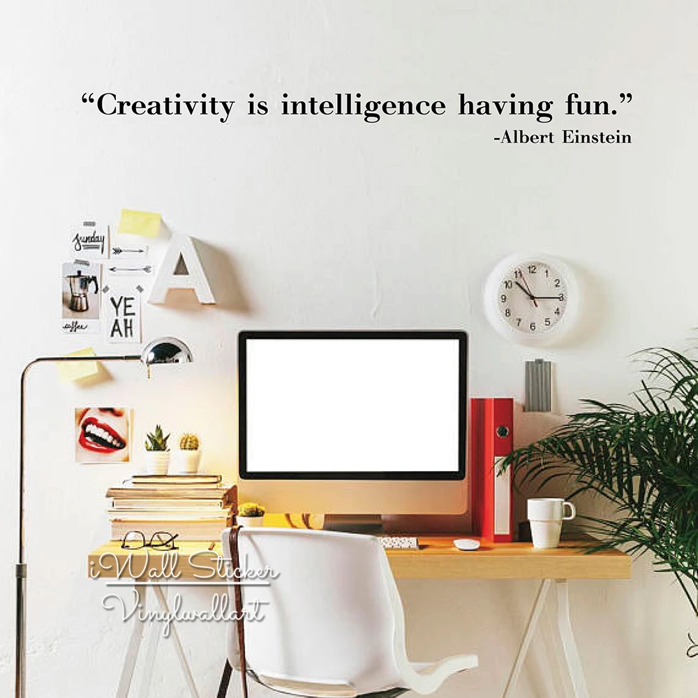 Creativity Is Intelligence Having Fun Quote Wall Sticker Creativity Wall Quotes Decal DIY Removable Wall Decors Cut Vinyl Q280
Creativity Is Intelligence Having Fun Quote Wall Sticker Creativity Wall Quotes Decal DIY Removable Wall Decors Cut Vinyl Q280