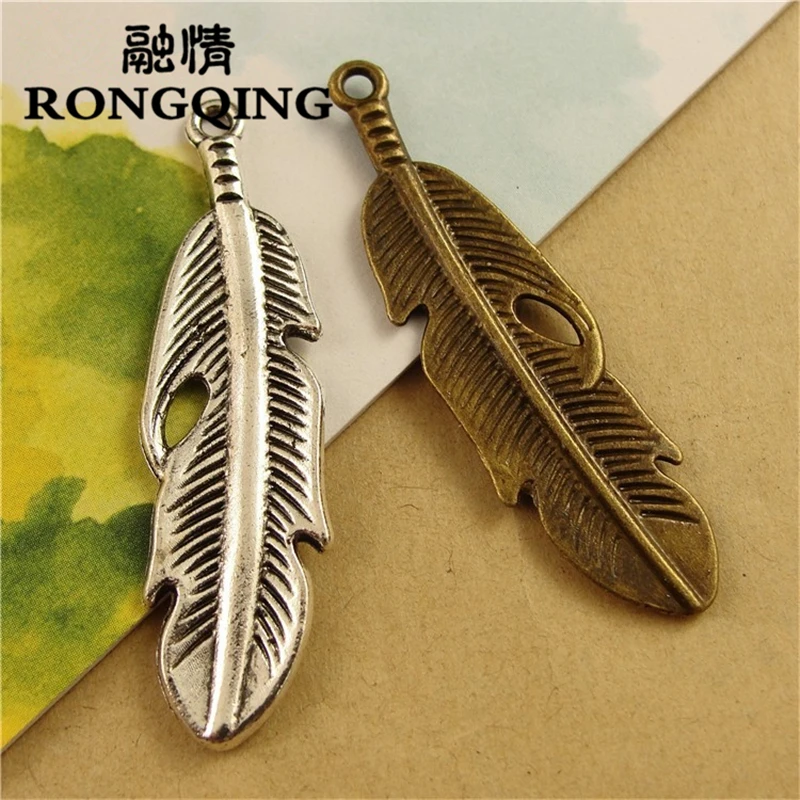 RONGQING 40pcs/lot 13*49MM leaf alloy Charms handmade Craft pendant making fit DIY for bracelet necklace
RONGQING 40pcs/lot 13*49MM leaf alloy Charms handmade Craft pendant making fit DIY for bracelet necklace