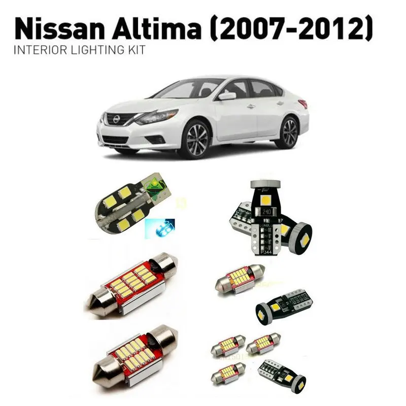 Led interior lights For Nissan altima 2007-2012 14pc Led Lights For Cars lighting kit automotive bulbs Canbus
Led interior lights For Nissan altima 2007-2012 14pc Led Lights For Cars lighting kit automotive bulbs Canbus