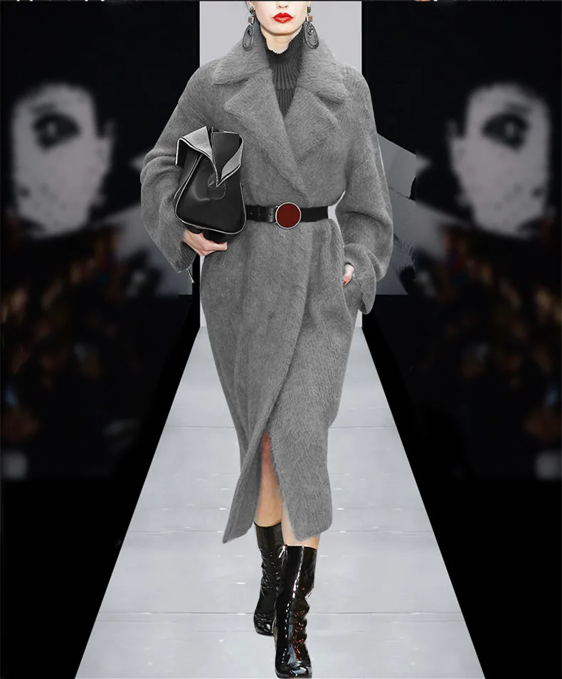 Elegant Gray /Blue Rabbit Fur Trench With Blet 2017 Autumn Winter Turn Down Collar Warm Thick Coat Long Streetwear
Elegant Gray /Blue Rabbit Fur Trench With Blet 2017 Autumn Winter Turn Down Collar Warm Thick Coat Long Streetwear