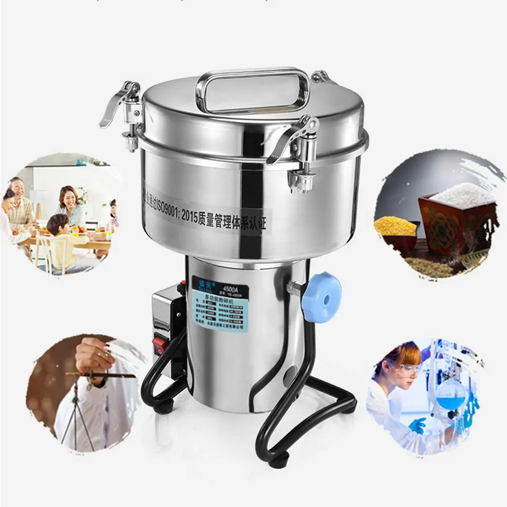4500g Grains Spices Hebals Cereals Coffee Dry Food Grinder Mill Grinding Machine gristmill home commercial flour powder crusher
4500g Grains Spices Hebals Cereals Coffee Dry Food Grinder Mill Grinding Machine gristmill home commercial flour powder crusher