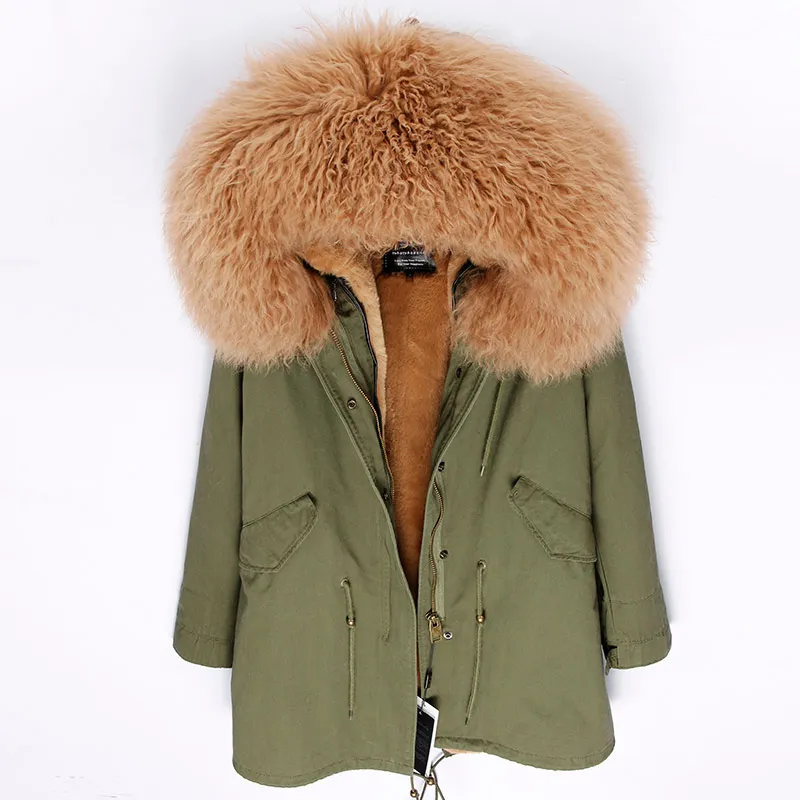 MAOMAOKONG 2021 women's winter parka real fur coat long parka natural Mongolia Sheep Fur collar hood thick warm streetwear brand
MAOMAOKONG 2021 women's winter parka real fur coat long parka natural Mongolia Sheep Fur collar hood thick warm streetwear brand