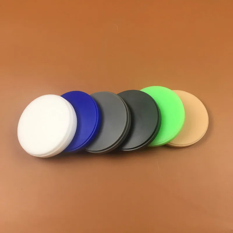 5 Pieces Beige, Blue, Gray, Green, White, Dark Green Color Open System Dental CAD/CAM Machinable Wax Disks Dental Wax Blocks
5 Pieces Beige, Blue, Gray, Green, White, Dark Green Color Open System Dental CAD/CAM Machinable Wax Disks Dental Wax Blocks