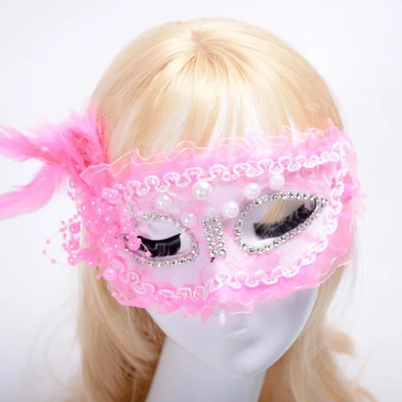Colorful Lace Pearl Feather Mask Women Girls Princess Ball Mask Masquerade Mardi Gras Carnival Party Decoration Halloween
Colorful Lace Pearl Feather Mask Women Girls Princess Ball Mask Masquerade Mardi Gras Carnival Party Decoration Halloween