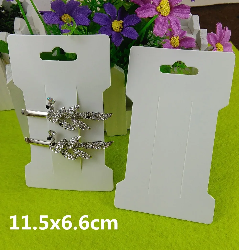 200PCS Hair Clip Card White Paper Jewelry Display Cards Hair Accessory Cards Blank Hairpin Packaging Card Accept Custom Logo
200PCS Hair Clip Card White Paper Jewelry Display Cards Hair Accessory Cards Blank Hairpin Packaging Card Accept Custom Logo