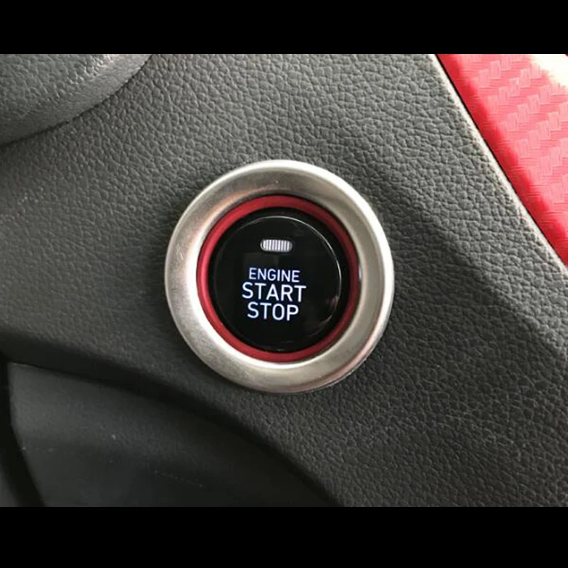 Для Hynudai Solaris 2 2017 автомобильные аксессуары кнопка запуска и остановки двигателя