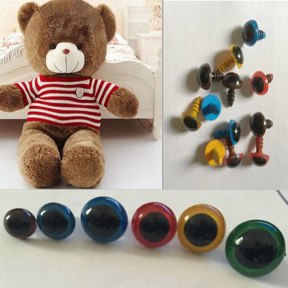 100pcs Plastic Safety Eye for Teddy Bear Animal Doll Eyeballs Accessories 8mm Yellow Red Green Coffee Blue
100pcs Plastic Safety Eye for Teddy Bear Animal Doll Eyeballs Accessories 8mm Yellow Red Green Coffee Blue