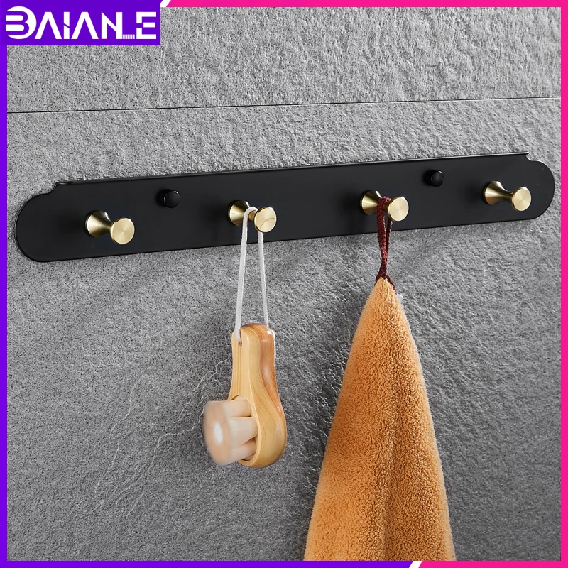 Robe Hook Black Bathroom Hook for Towels Key Bag Clothes Stainless Steel Coat Hooks Rack Wall Mounted Decorative Storage Hanger
Robe Hook Black Bathroom Hook for Towels Key Bag Clothes Stainless Steel Coat Hooks Rack Wall Mounted Decorative Storage Hanger