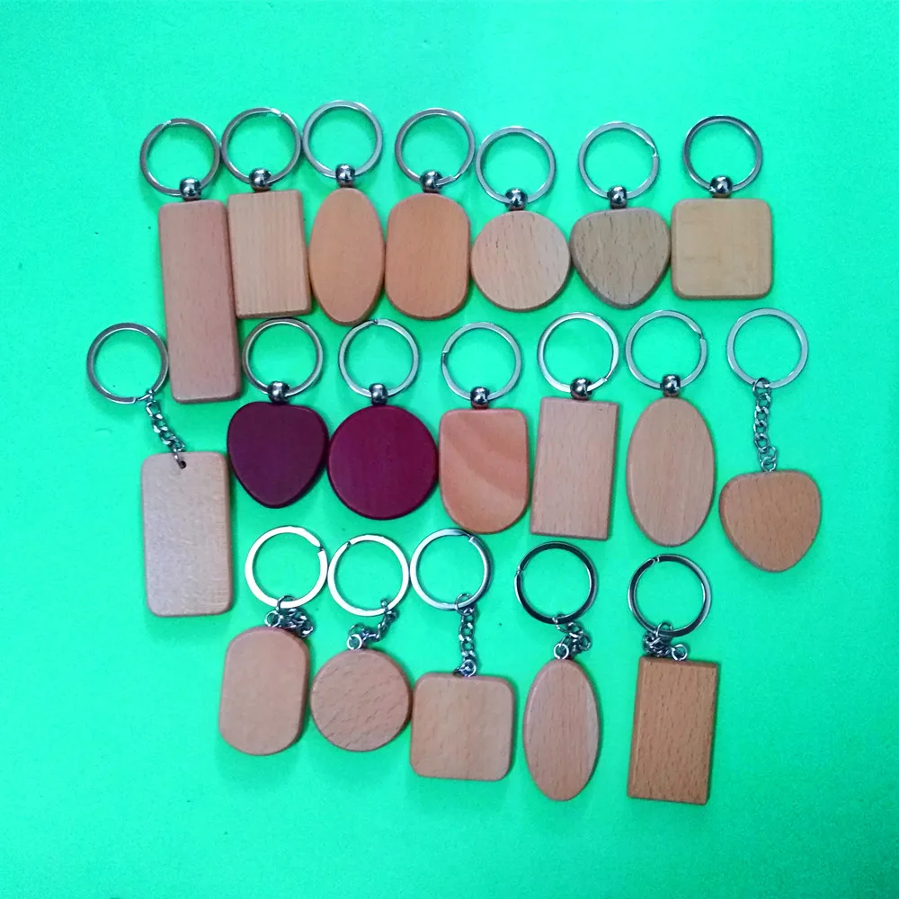 50 Pcs Natural Wooden Keychains DIY Blank Keyring Round/Square/Rectangle/oval/Heart/Shield keychain Anti Lost Wood Customized
50 Pcs Natural Wooden Keychains DIY Blank Keyring Round/Square/Rectangle/oval/Heart/Shield keychain Anti Lost Wood Customized