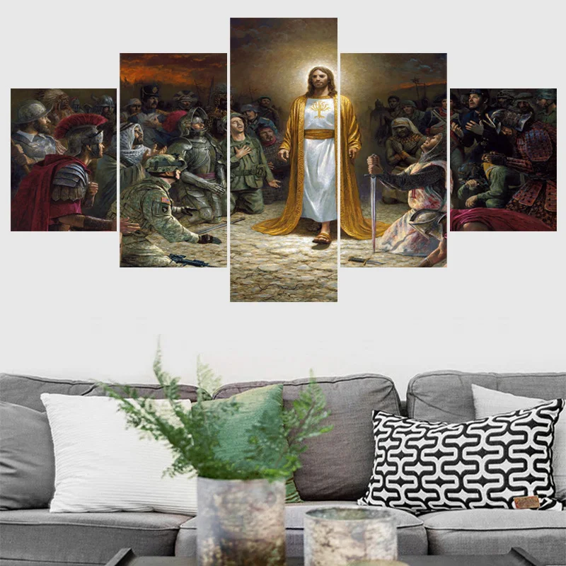 Фото 5 панелей холст Картины греческие плакат стены Книги по - купить