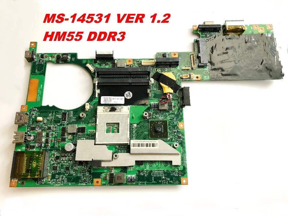 Оригинальная материнская плата для ноутбука MSI MS-14531 VER 1,2 HM55 DDR3, протестирована, хорошая Бесплатная доставка
Оригинальная материнская плата для ноутбука MSI MS-14531 VER 1,2 HM55 DDR3, протестирована, хорошая Бесплатная доставка