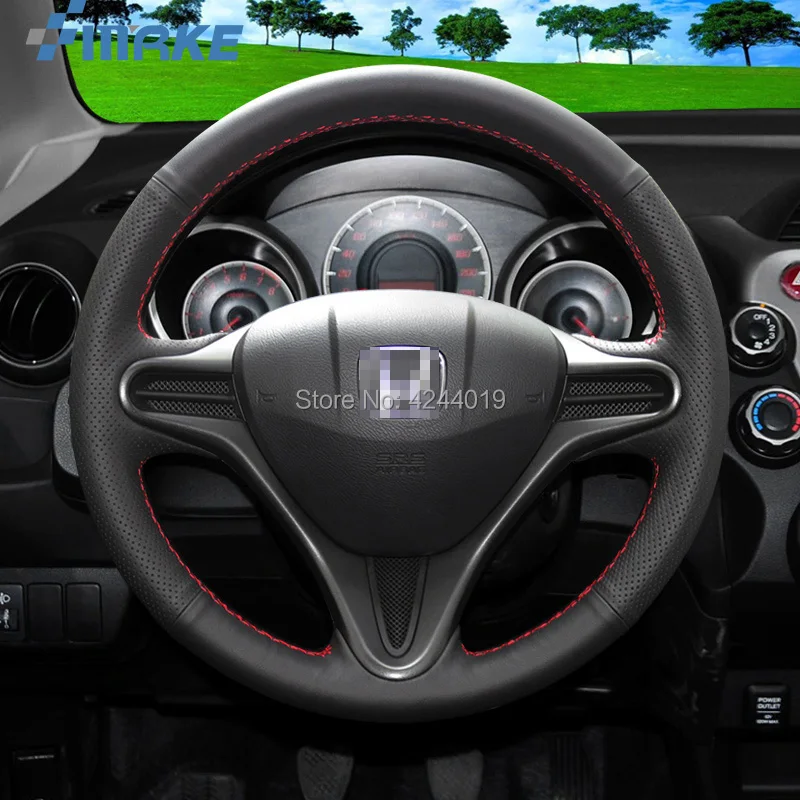 For Honda Fit City 08-13 Black Leather DIY Hand Sewing steering wheel cover car accessories
For Honda Fit City 08-13 Black Leather DIY Hand Sewing steering wheel cover car accessories