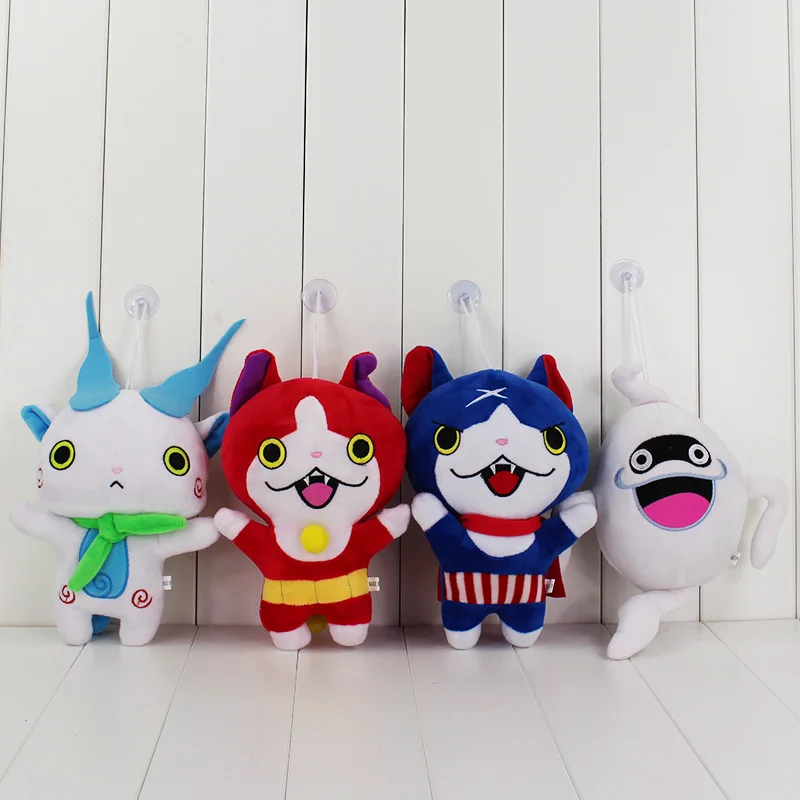 4 стиля 20 см Yo Kai Yokai часы плюшевые игрушки Jibanyan Komasan и шепот Youkai куклы мягкие с
