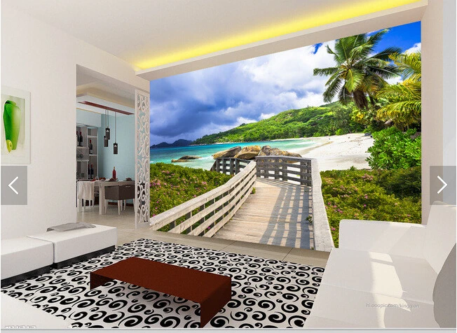 Custom landscape wallpaper,Island Beach Boardwalk,3D mural for living room bedroom kitchen wall waterproof PVC wallpaper
Custom landscape wallpaper,Island Beach Boardwalk,3D mural for living room bedroom kitchen wall waterproof PVC wallpaper