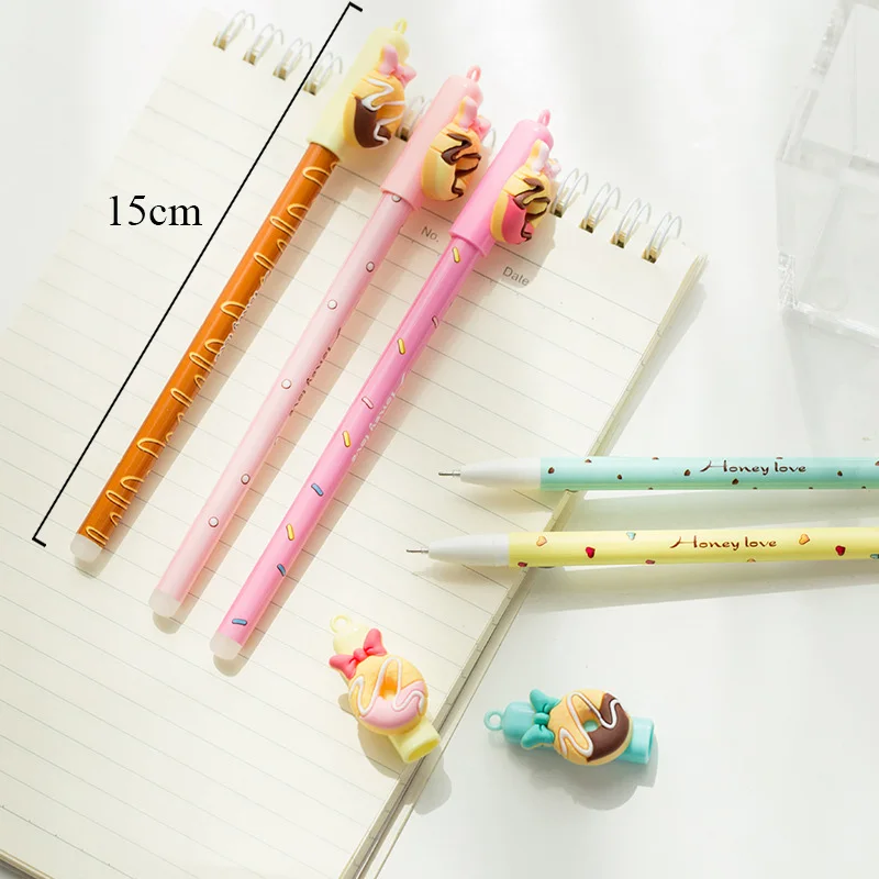 35 pcs/lot Donuts Gel Pen Cute 0.5mm Erasable Blue Ink Neutral Pens For Kids Girls Gift Writing School Supplies 
35 pcs/lot Donuts Gel Pen Cute 0.5mm Erasable Blue Ink Neutral Pens For Kids Girls Gift Writing School Supplies