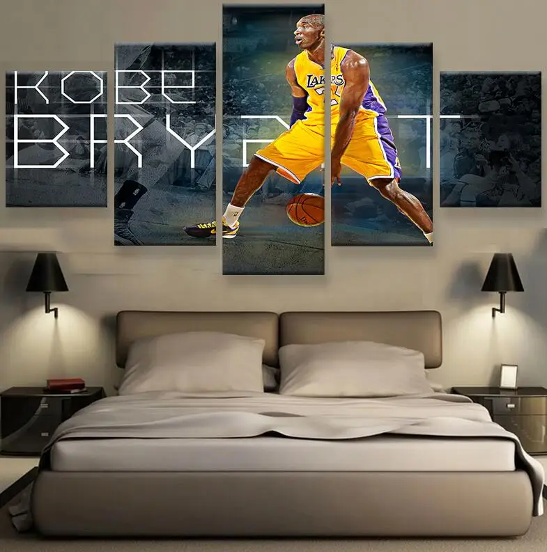 HD Print 5 pieces Kobe Bryant sport poster Painting Canvas wall art living room decor print painting on canvas art /PT1049
HD Print 5 pieces Kobe Bryant sport poster Painting Canvas wall art living room decor print painting on canvas art /PT1049