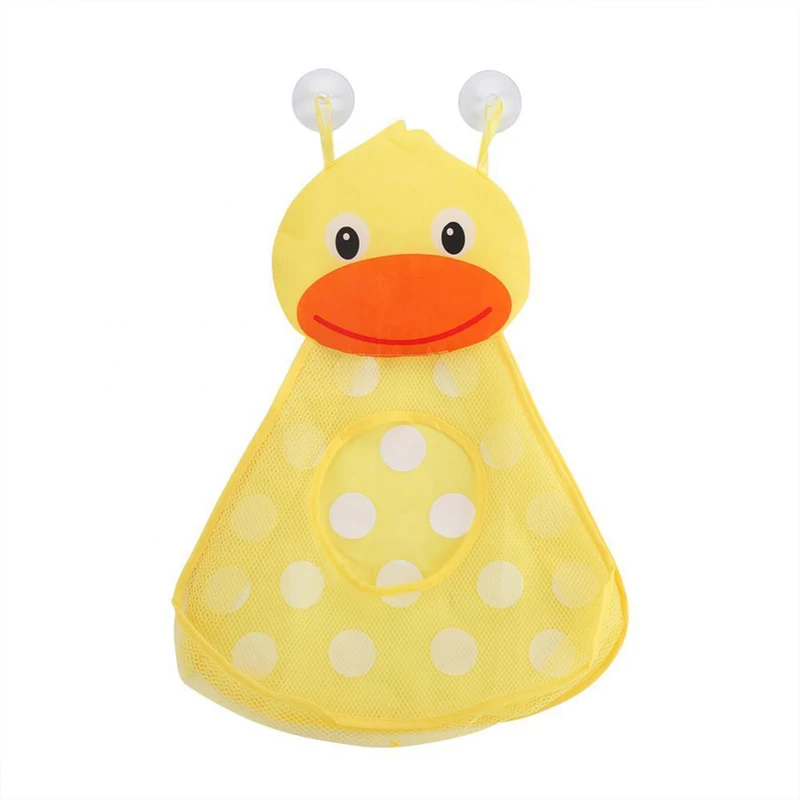 Baby Kid Bath Time Toy Hanging Storage Bag Carton Cute Duck Mesh Home Bathroom Organiser Net | Дом и сад