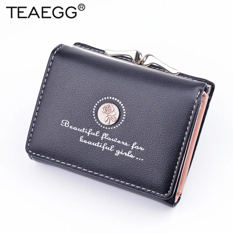 TEAEGG 2019 Женский кошелек с застежкой красивый цветочный карманом для монет женские