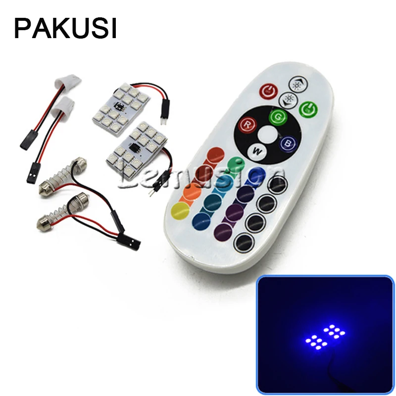 Светодиодная лампа для чтения PAKUSI RGB для Citroen c3 MG, универсальные автомобильные аксессуары 12SMD 5050 T10, с двойным наконечником W5W C5W
Светодиодная лампа для чтения PAKUSI RGB для Citroen c3 MG, универсальные автомобильные аксессуары 12SMD 5050 T10, с двойным наконечником W5W C5W