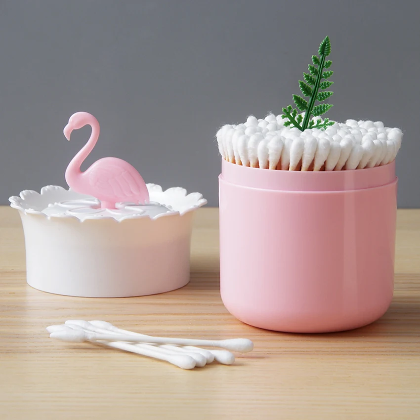Cotton Swab Storage Box Cartoon Flamingo Home Toothpick/ Cotton Swab Bucket With Cover Large Capacity Toothpick Storage Holder
Cotton Swab Storage Box Cartoon Flamingo Home Toothpick/ Cotton Swab Bucket With Cover Large Capacity Toothpick Storage Holder