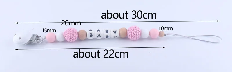 Dummy Clip Personalised Name Pacifier Clip Chain Crochet Beads Boy Girl Nipple Soother Chain Baby Feeding Gift
Dummy Clip Personalised Name Pacifier Clip Chain Crochet Beads Boy Girl Nipple Soother Chain Baby Feeding Gift