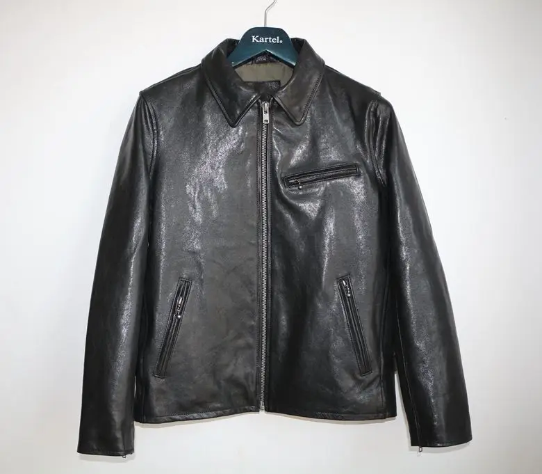 Free shipping,Brand men's 100% genuine leather Jacket,classic sheepskin jacket,biker style jacket.vegetable tanning
Free shipping,Brand men's 100% genuine leather Jacket,classic sheepskin jacket,biker style jacket.vegetable tanning