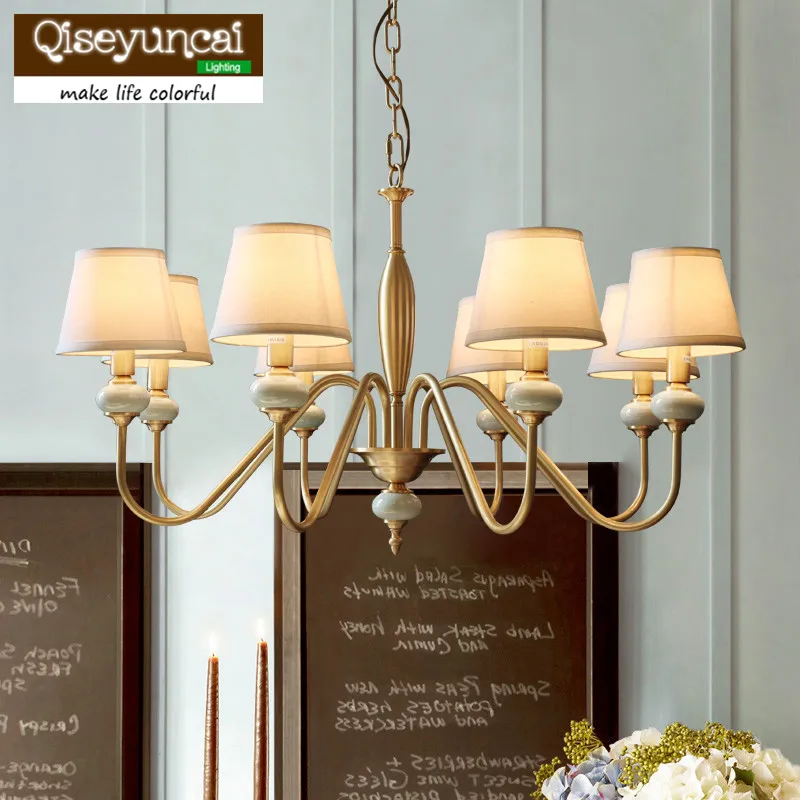 Qiseyuncai American country minimalist Nordic luxury chandelier living room bedroom study ceramic crack copper lighting
Qiseyuncai American country minimalist Nordic luxury chandelier living room bedroom study ceramic crack copper lighting