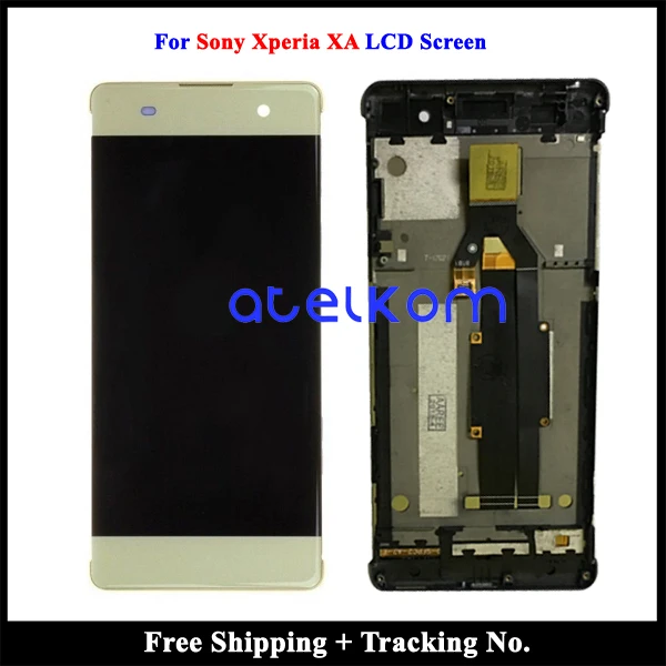 Протестированный класс AAA для Sony Xperia XA ЖК-дисплей F3111 F3113 F3115 ЖК-экран сенсорный