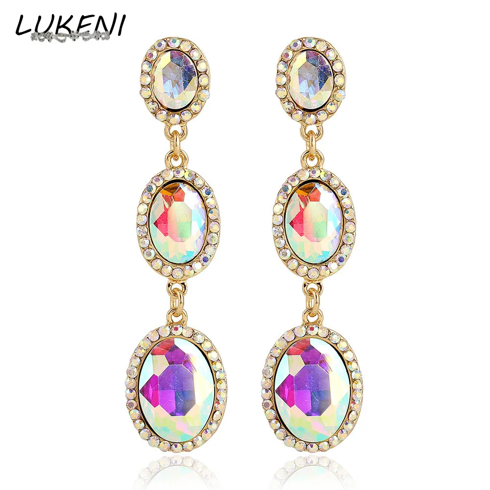 LUKENI 2017 Fashion Jewelry Crystal Dangle Tassel Earrings Rhinestone Drop Water Wedding Long Earrings for Women DE076
LUKENI 2017 Fashion Jewelry Crystal Dangle Tassel Earrings Rhinestone Drop Water Wedding Long Earrings for Women DE076