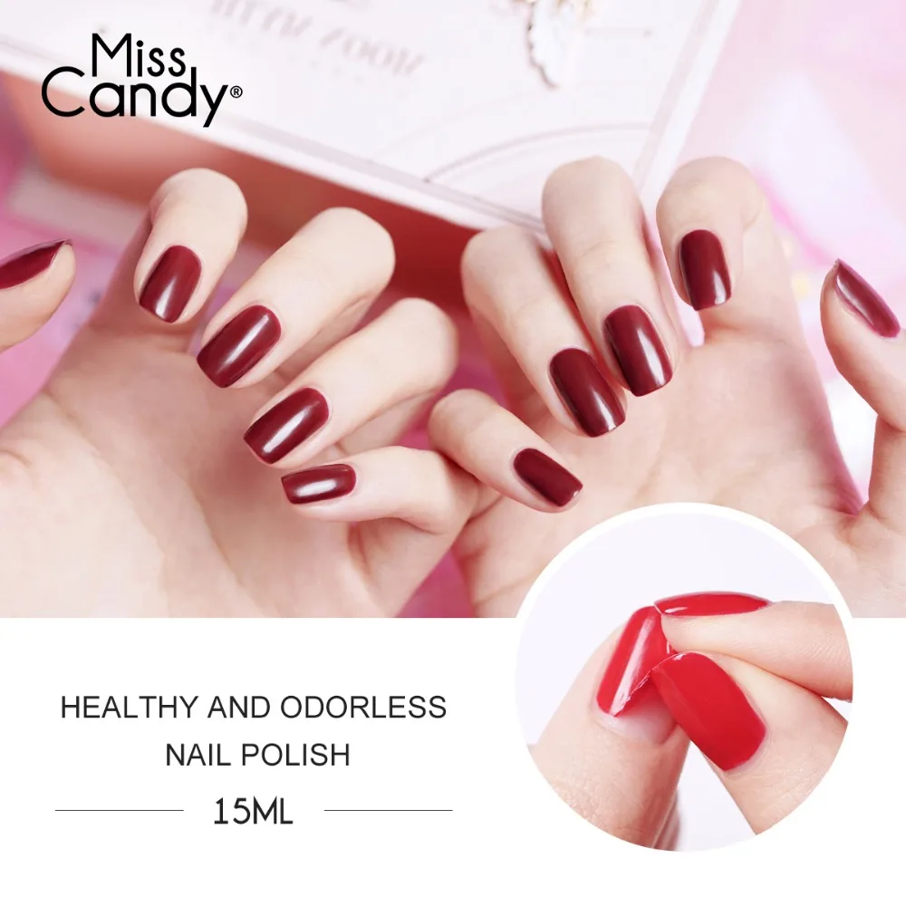 MISS CANDY 15 мл цвет меняющий здоровье лак для ногтей безвкусный Peelable изменение