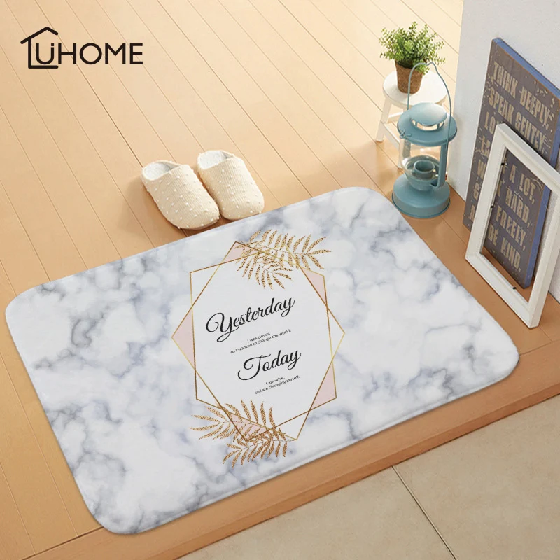 40*60cm Marble Print Bath Mat Bathroom Carpet Water Absorption Rug Shaggy Coral Fleece Bathroom Mat Kitchen Door Floor Rug
40*60cm Marble Print Bath Mat Bathroom Carpet Water Absorption Rug Shaggy Coral Fleece Bathroom Mat Kitchen Door Floor Rug