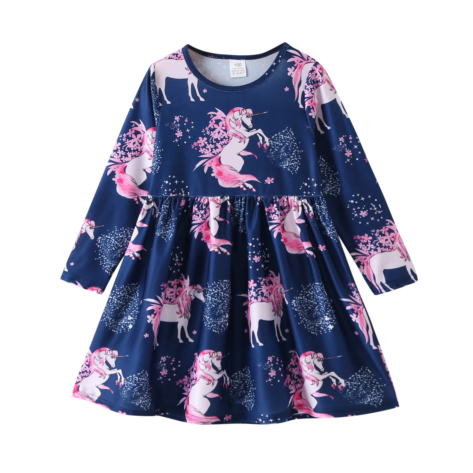 Newest Girls Dress Princess Autumn Kids Dresses for Baby Girls Clothes Long Sleeve Horse Printed Sleevel Solid Children Clothing
Newest Girls Dress Princess Autumn Kids Dresses for Baby Girls Clothes Long Sleeve Horse Printed Sleevel Solid Children Clothing