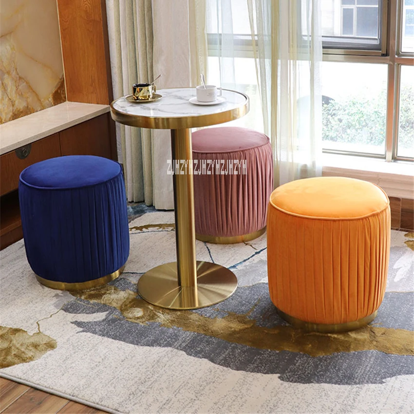 Y21 Round Sofa Stool Simple Low Cloth Stool Modern Change Shoe Stool Living Room Tea Table Makeup Stool Stainless Steel Frame
Y21 Round Sofa Stool Simple Low Cloth Stool Modern Change Shoe Stool Living Room Tea Table Makeup Stool Stainless Steel Frame