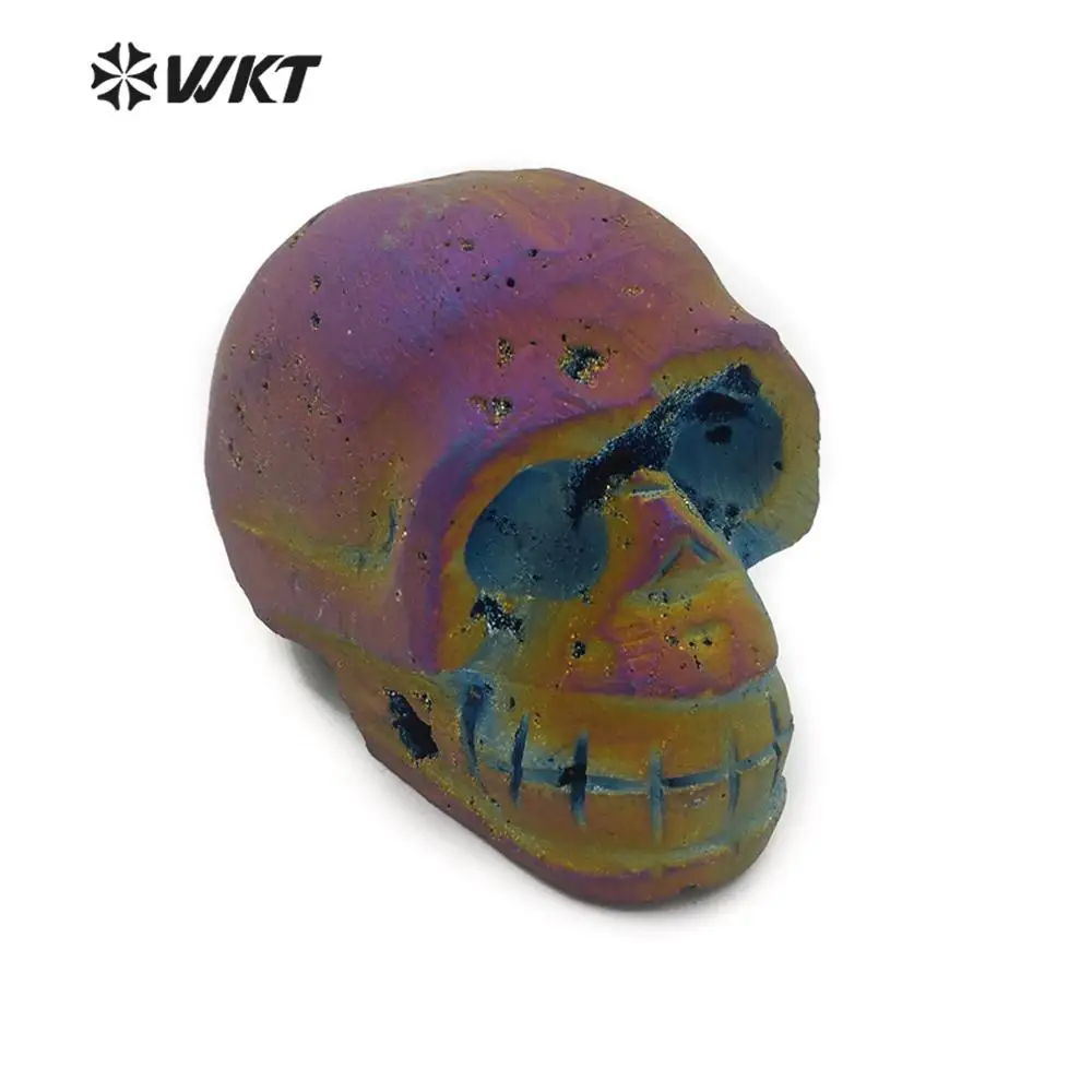 WT-G271 Skull Shape Druzy Quartz With Titanium Plated Multi Color Option Quartz Jewelry Special Gift For Her
WT-G271 Skull Shape Druzy Quartz With Titanium Plated Multi Color Option Quartz Jewelry Special Gift For Her