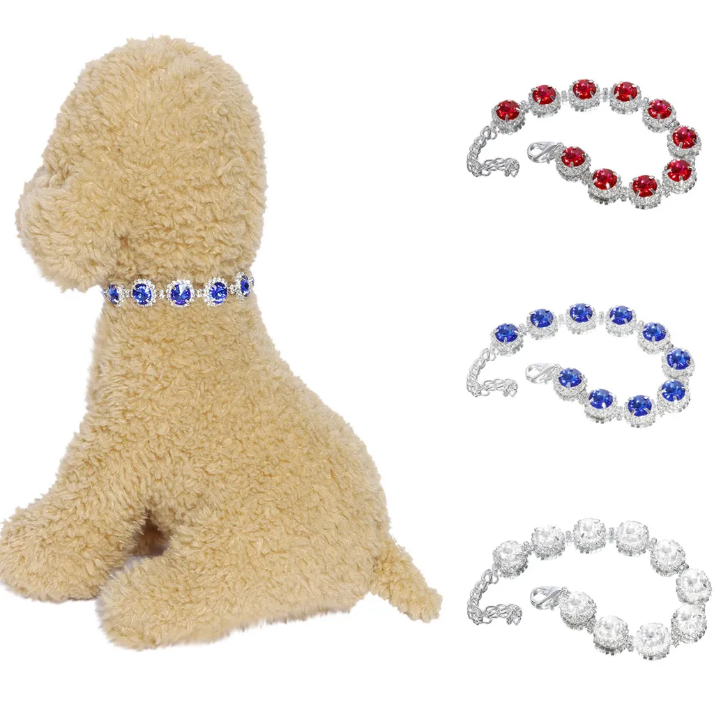 Dropshipping Fashion Pet Dog Shining Rhinestone Chocker Collars Fancy Shaped Necklace | Дом и сад