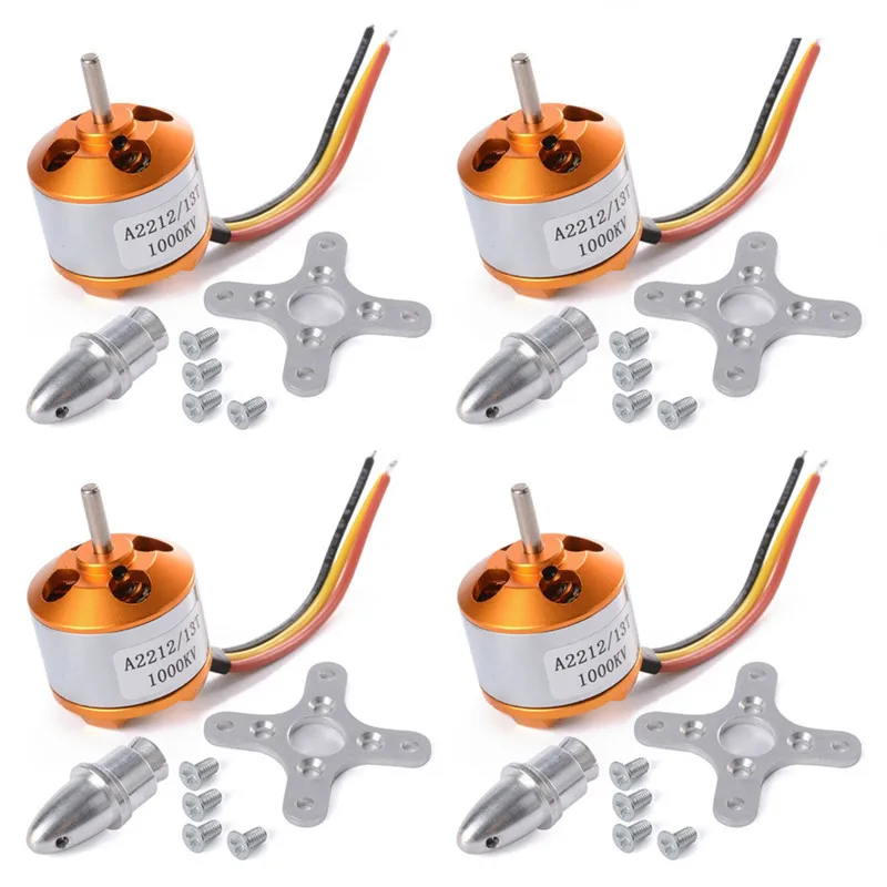 4 шт./лот XXD A2212 930KV 1000KV 1400KV 2200KV бесщеточные двигатели + держатели для