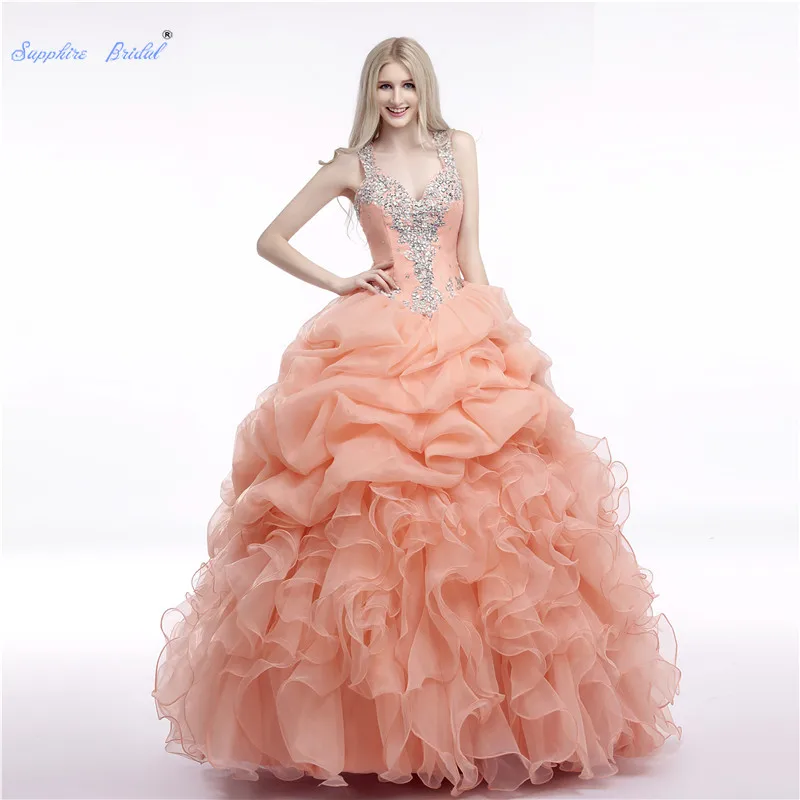 Sapphire Bridal Pleated Ruffles Long Party Gowns Vestidos Quinceanera Sweet 16 Dress Ball Gown Sparkly Beading Quinceanera Dress
Sapphire Bridal Pleated Ruffles Long Party Gowns Vestidos Quinceanera Sweet 16 Dress Ball Gown Sparkly Beading Quinceanera Dress