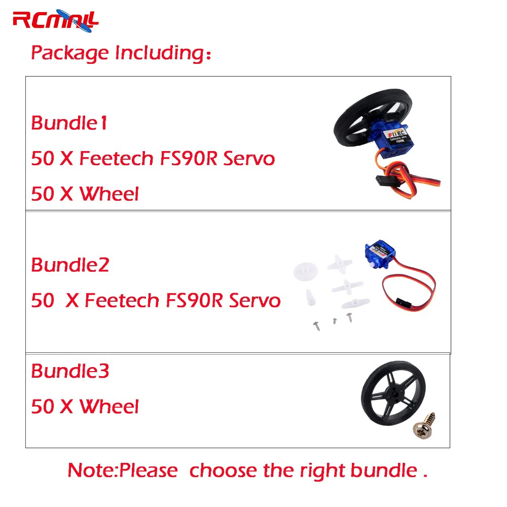 RCmall 100 шт./лот Feetech FS90R сервопривод/колесо 360 градусов непрерывное вращение Micro RC сервопривод для роботов радиоуправляемых автомобилей дронов 
RCmall 100 шт./лот Feetech FS90R сервопривод/колесо 360 градусов непрерывное вращение Micro RC сервопривод для роботов радиоуправляемых автомобилей дронов