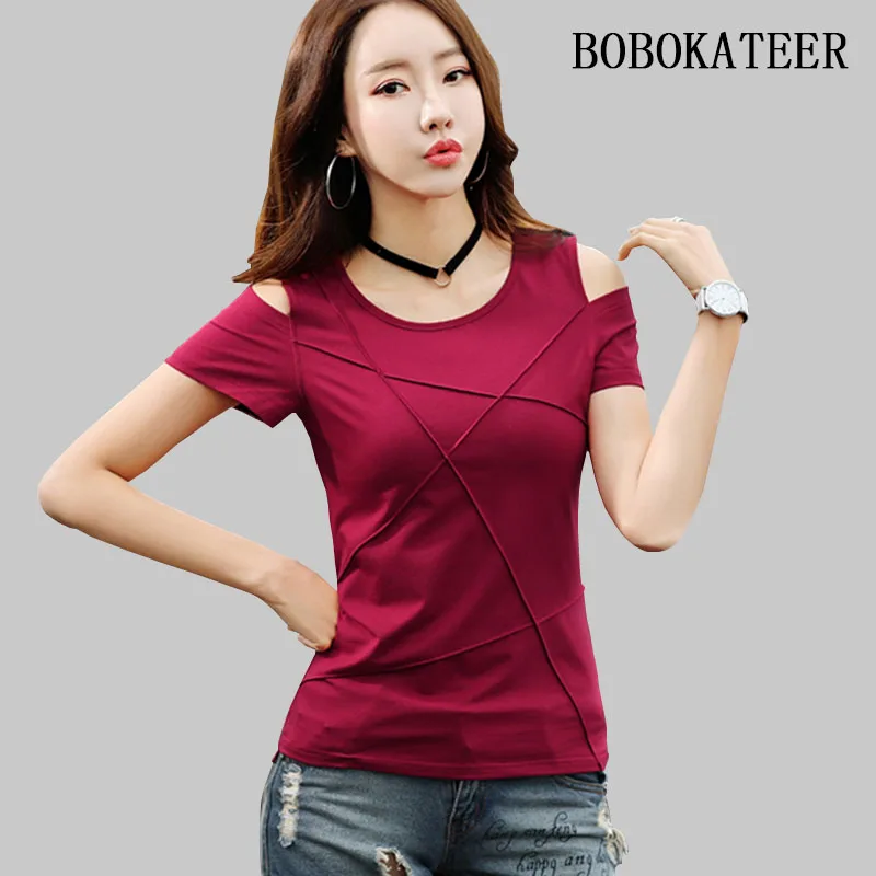 BOBOKATEER cotton t shirt women t-shirts camisetas verano mujer 2022 off shoulder for women clothes tee shirt femme summer tops
BOBOKATEER cotton t shirt women t-shirts camisetas verano mujer 2022 off shoulder for women clothes tee shirt femme summer tops