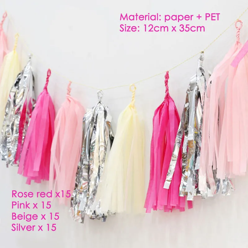 1set 60pcs pink tissue paper tassel garland For birthday party Decoration baby shower wedding DIY Hanging Decor Suppliers
1set 60pcs pink tissue paper tassel garland For birthday party Decoration baby shower wedding DIY Hanging Decor Suppliers